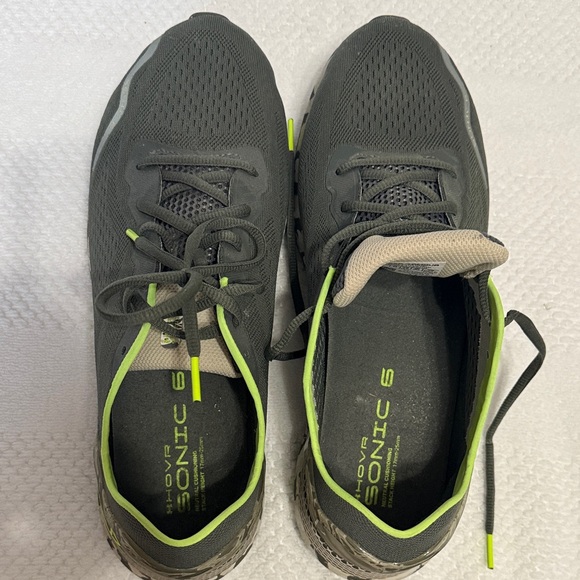 Under Armour Gray and Neon Green Sneakers - Picture 4 of 8